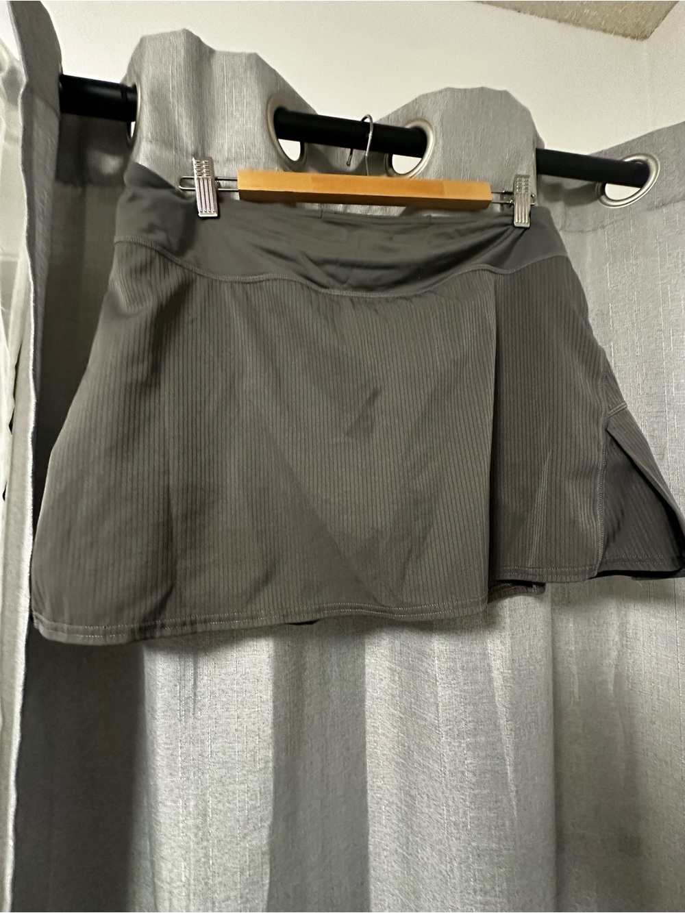 lululemon athletica Ribbed Charcoal Circle Skort